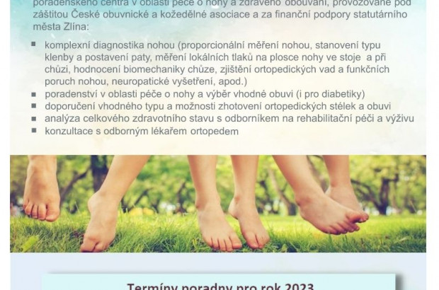 PORADNA V OBLASTI PÉČE O NOHY